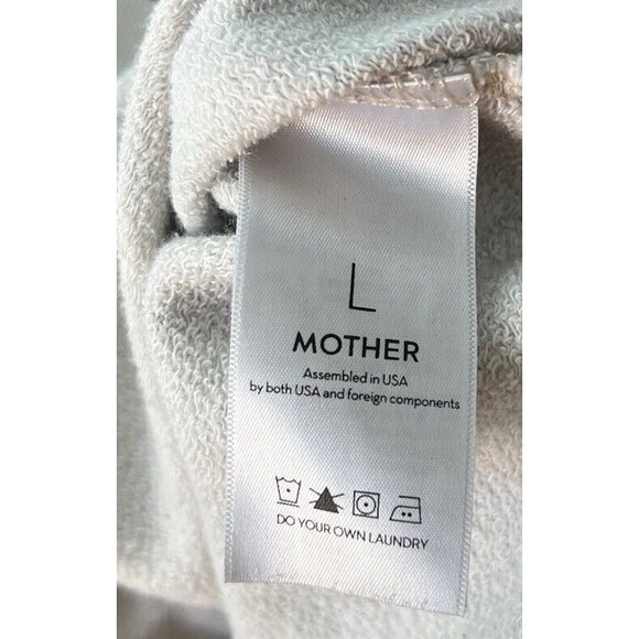 Mother Women's Black & White Checkered Pullover Sweatshirt Size L - Picture 9 of 10